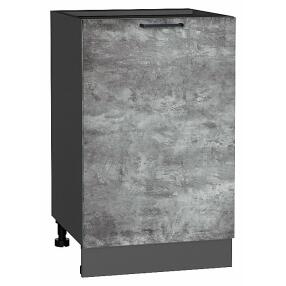 Шкаф нижний с 1-ой дверцей Флэт Temple Stone 2S/Graphite 816*500*478