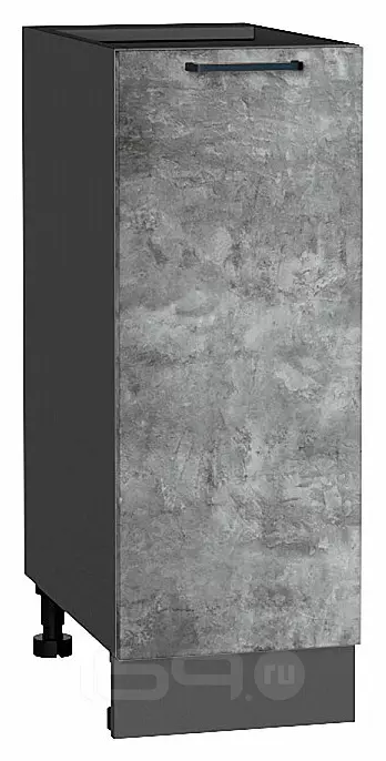 Шкаф нижний с 1-ой дверцей Флэт Temple Stone 2S/Graphite 816*300*478