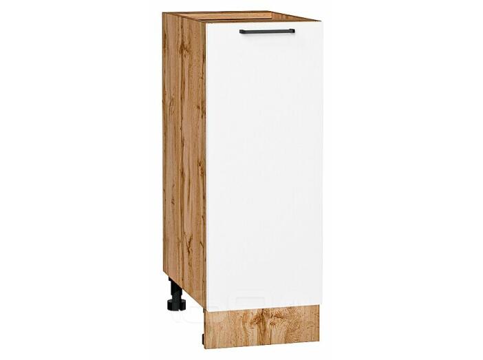 Шкаф нижний с 1-ой дверцей Флэт White In 2S/Дуб Вотан 816*300*478