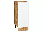 Шкаф нижний с 1-ой дверцей Флэт White In 2S/Дуб Вотан 816*300*478