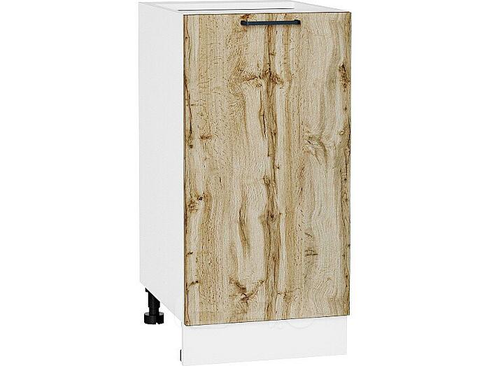 Шкаф нижний с 1-ой дверцей Флэт Wotan Oak 2S/Белый 816*400*478