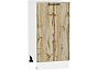 Шкаф нижний с 1-ой дверцей Флэт Wotan Oak 2S/Белый 816*400*478