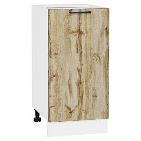 Шкаф нижний с 1-ой дверцей Флэт Wotan Oak 2S/Белый 816*400*478