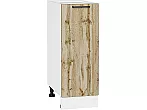 Шкаф нижний с 1-ой дверцей Флэт Wotan Oak 2S/Белый 816*300*478