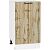 Шкаф нижний с 1-ой дверцей Флэт Wotan Oak 2S/Белый 816*450*478