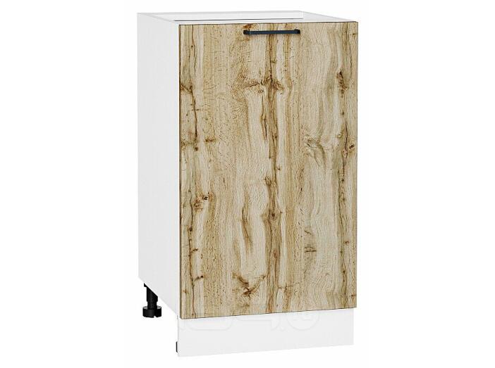 Шкаф нижний с 1-ой дверцей Флэт Wotan Oak 2S/Белый 816*450*478