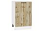 Шкаф нижний с 1-ой дверцей Флэт Wotan Oak 2S/Белый 816*500*478