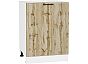 Шкаф нижний с 1-ой дверцей Флэт Wotan Oak 2S/Белый 816*600*478