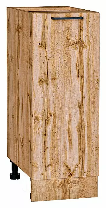Шкаф нижний с 1-ой дверцей Флэт Wotan Oak 2S/Дуб Вотан 816*300*478