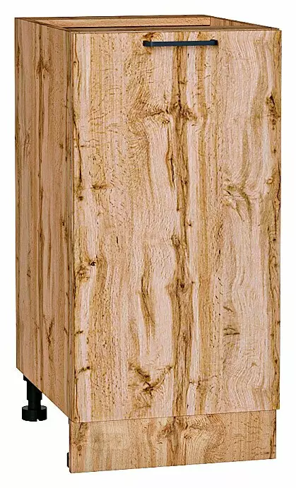 Шкаф нижний с 1-ой дверцей Флэт Wotan Oak 2S/Дуб Вотан 816*400*478