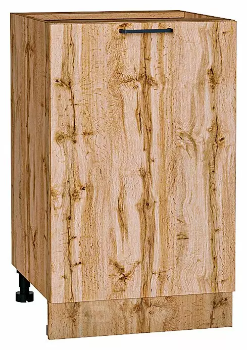 Шкаф нижний с 1-ой дверцей Флэт Wotan Oak 2S/Дуб Вотан 816*500*478