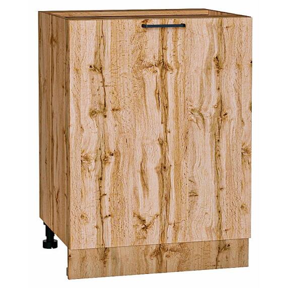 Шкаф нижний с 1-ой дверцей Флэт Wotan Oak 2S/Дуб Вотан 816*600*478