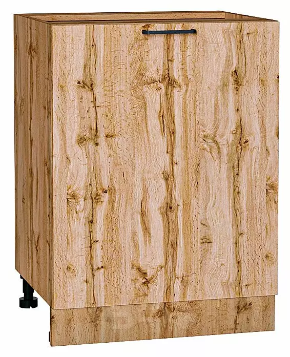 Шкаф нижний с 1-ой дверцей Флэт Wotan Oak 2S/Дуб Вотан 816*600*478