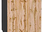 Шкаф нижний с 1-ой дверцей Флэт Wotan Oak 2S/Graphite 816*600*478