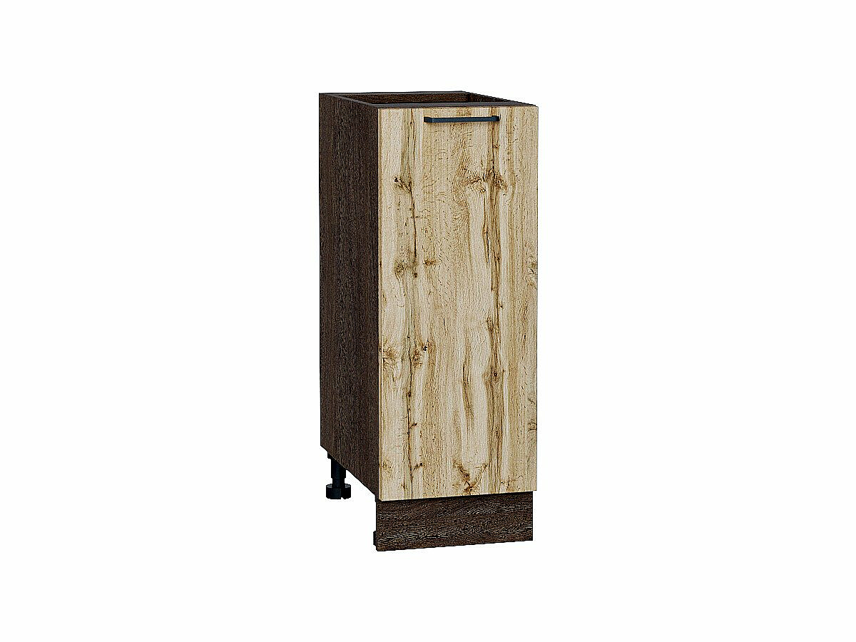 Шкаф нижний с 1-ой дверцей Флэт Wotan Oak 2S/Графит 816*300*478