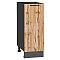 Шкаф нижний с 1-ой дверцей Флэт Wotan Oak 2S/Graphite 816*300*478 Шкаф нижний с 1-ой дверцей Флэт Wotan Oak 2S/Graphite 816*300*478