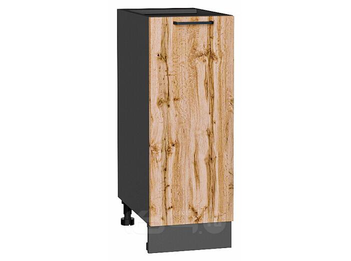 Шкаф нижний с 1-ой дверцей Флэт Wotan Oak 2S/Graphite 816*300*478