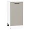 Шкаф нижний с 1-ой дверцей Фрейм Clay Silk/Белый 816*400*484