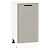Шкаф нижний с 1-ой дверцей Фрейм Clay Silk/Белый 816*400*484