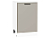 Шкаф нижний с 1-ой дверцей Фрейм Clay Silk/Белый 816*500*484