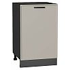 Шкаф нижний с 1-ой дверцей Фрейм Clay Silk/Graphite 816*500*484