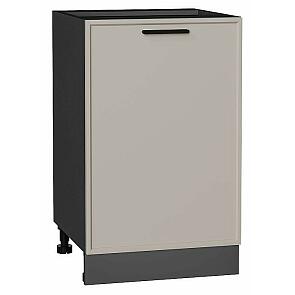 Шкаф нижний с 1-ой дверцей Фрейм Clay Silk/Graphite 816*500*484