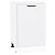 Шкаф нижний с 1-ой дверцей Фрейм White Silk/Белый 816*500*484