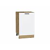 tumb 1 - Шкаф нижний с 1-ой дверцей Фрейм White Silk/Дуб Вотан 816*500*484
