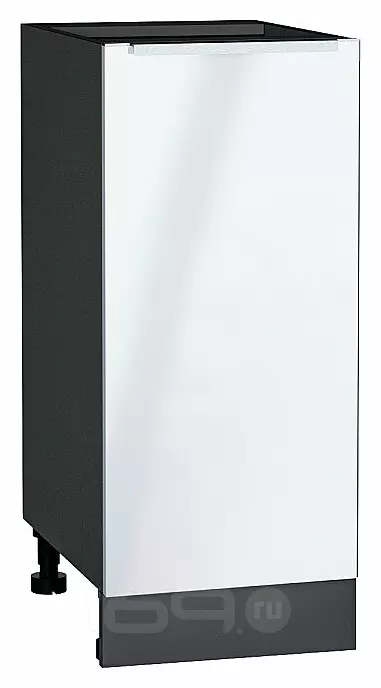 Шкаф нижний с 1-ой дверцей Фьюжн Angel Graphite 816*350*480