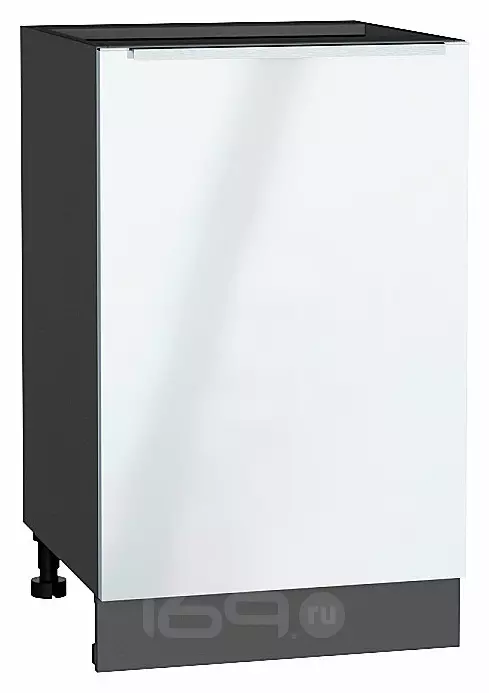 Шкаф нижний с 1-ой дверцей Фьюжн Angel Graphite 816*500*480