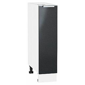 Шкаф нижний с 1-ой дверцей Фьюжн Anthracite Белый 816*200*480
