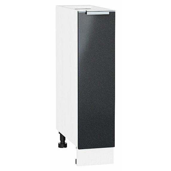 Шкаф нижний с 1-ой дверцей Фьюжн Anthracite Белый 816*200*480