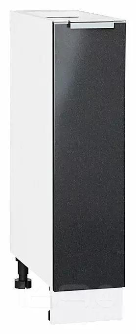 Шкаф нижний с 1-ой дверцей Фьюжн Anthracite Белый 816*200*480