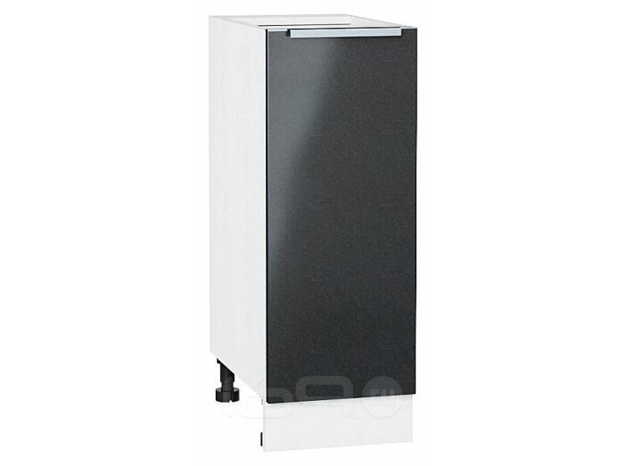 Шкаф нижний с 1-ой дверцей Фьюжн Anthracite Белый 816*300*480