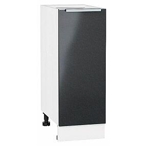 Шкаф нижний с 1-ой дверцей Фьюжн Anthracite Белый 816*300*480