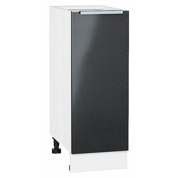 Шкаф нижний с 1-ой дверцей Фьюжн Anthracite Белый 816*300*480