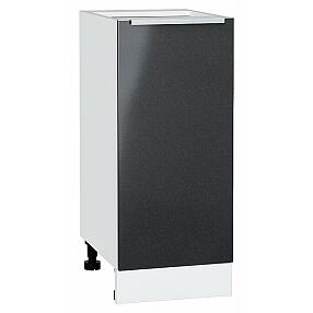 Шкаф нижний с 1-ой дверцей Фьюжн Anthracite Белый 816*350*480