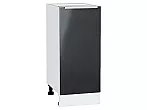 Шкаф нижний с 1-ой дверцей Фьюжн Anthracite Белый 816*350*480