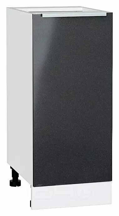 Шкаф нижний с 1-ой дверцей Фьюжн Anthracite Белый 816*350*480