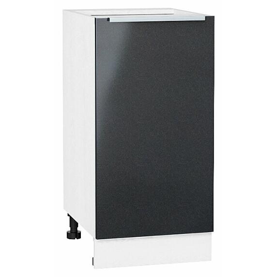 Шкаф нижний с 1-ой дверцей Фьюжн Anthracite Белый 816*400*480