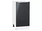 Шкаф нижний с 1-ой дверцей Фьюжн Anthracite Белый 816*400*480
