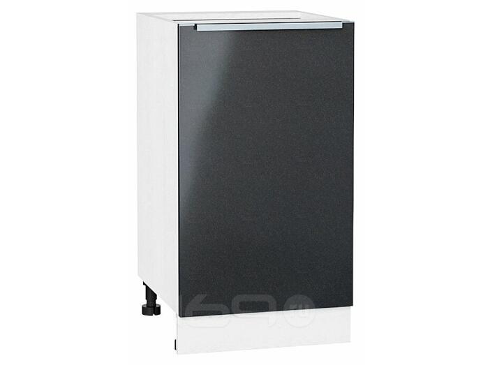 Шкаф нижний с 1-ой дверцей Фьюжн Anthracite Белый 816*450*480