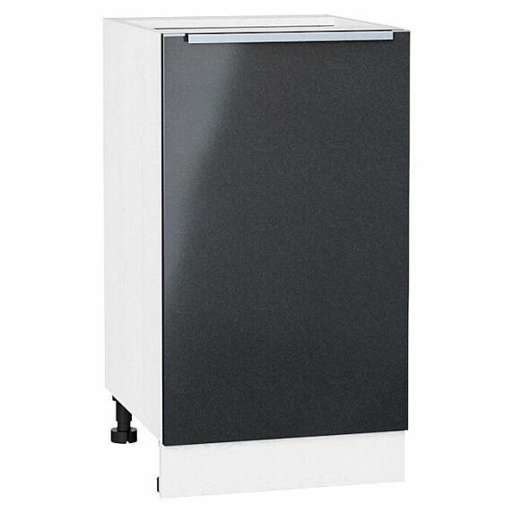 Шкаф нижний с 1-ой дверцей Фьюжн Anthracite Белый 816*450*480
