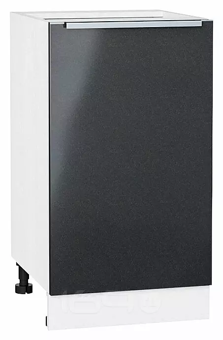 Шкаф нижний с 1-ой дверцей Фьюжн Anthracite Белый 816*450*480