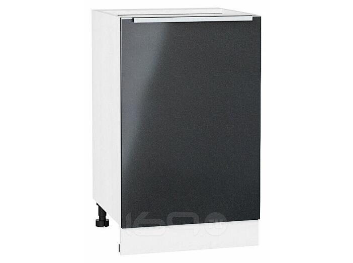 Шкаф нижний с 1-ой дверцей Фьюжн Anthracite Белый 816*500*480