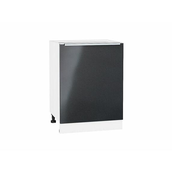 Шкаф нижний с 1-ой дверцей Фьюжн Anthracite Белый 816*600*480