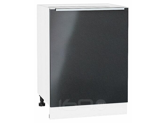 Шкаф нижний с 1-ой дверцей Фьюжн Anthracite Белый 816*600*480