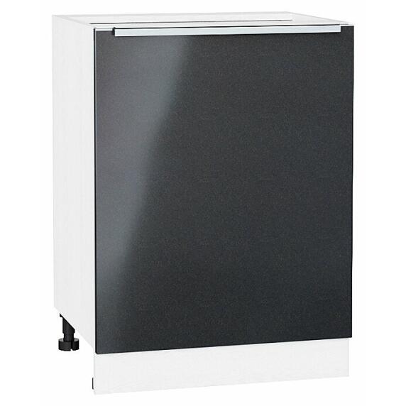 Шкаф нижний с 1-ой дверцей Фьюжн Anthracite Белый 816*600*480