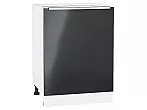 Шкаф нижний с 1-ой дверцей Фьюжн Anthracite Белый 816*600*480