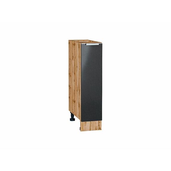 Шкаф нижний с 1-ой дверцей Фьюжн Anthracite Дуб Вотан 816*200*480